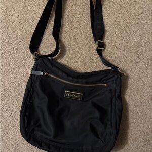 Calvin Klein Black Nylon Shoulder Bag
